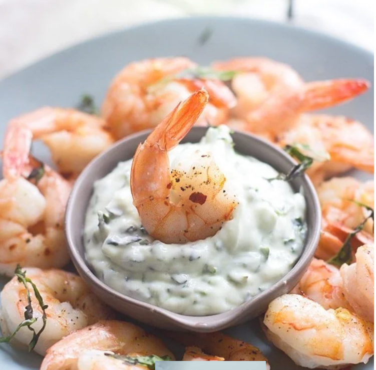 shrimp-cocktail-basil-dipping-sauce